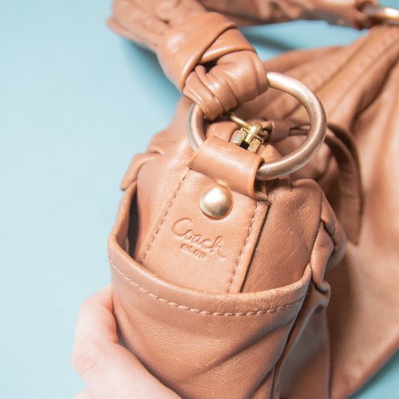 Coach Tan Leather Shoulder Bag - Picture 2 of 12